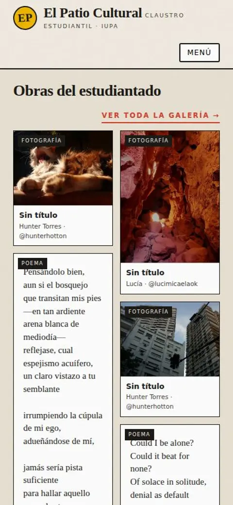 elpatiocultural.com.ar en el celular